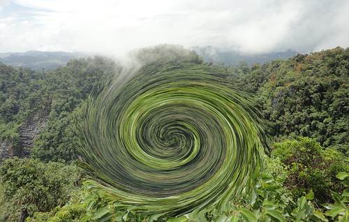 The mountain changed form while meditating. Odd experience during meditation.