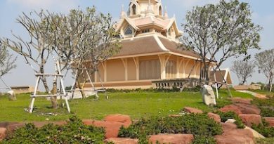 Meditation center in Ang Thong province, north of Bangkok, Thailand.