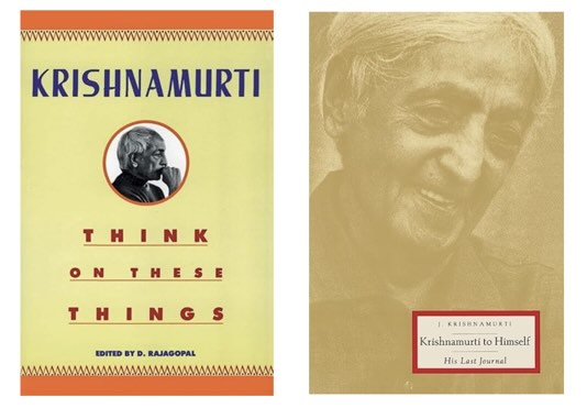 2 Jiddu Krishnamurti books (covers)