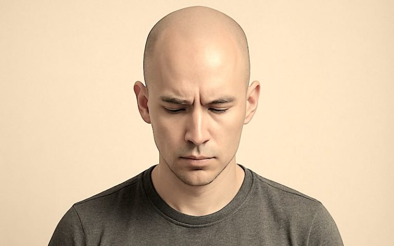 Man meditating with eyes closed in Perfect Concentration (Samadhi).