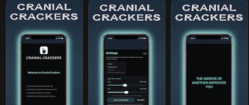 Cranial Crackers app screenshots